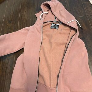 Pink SuperDry Zip Up